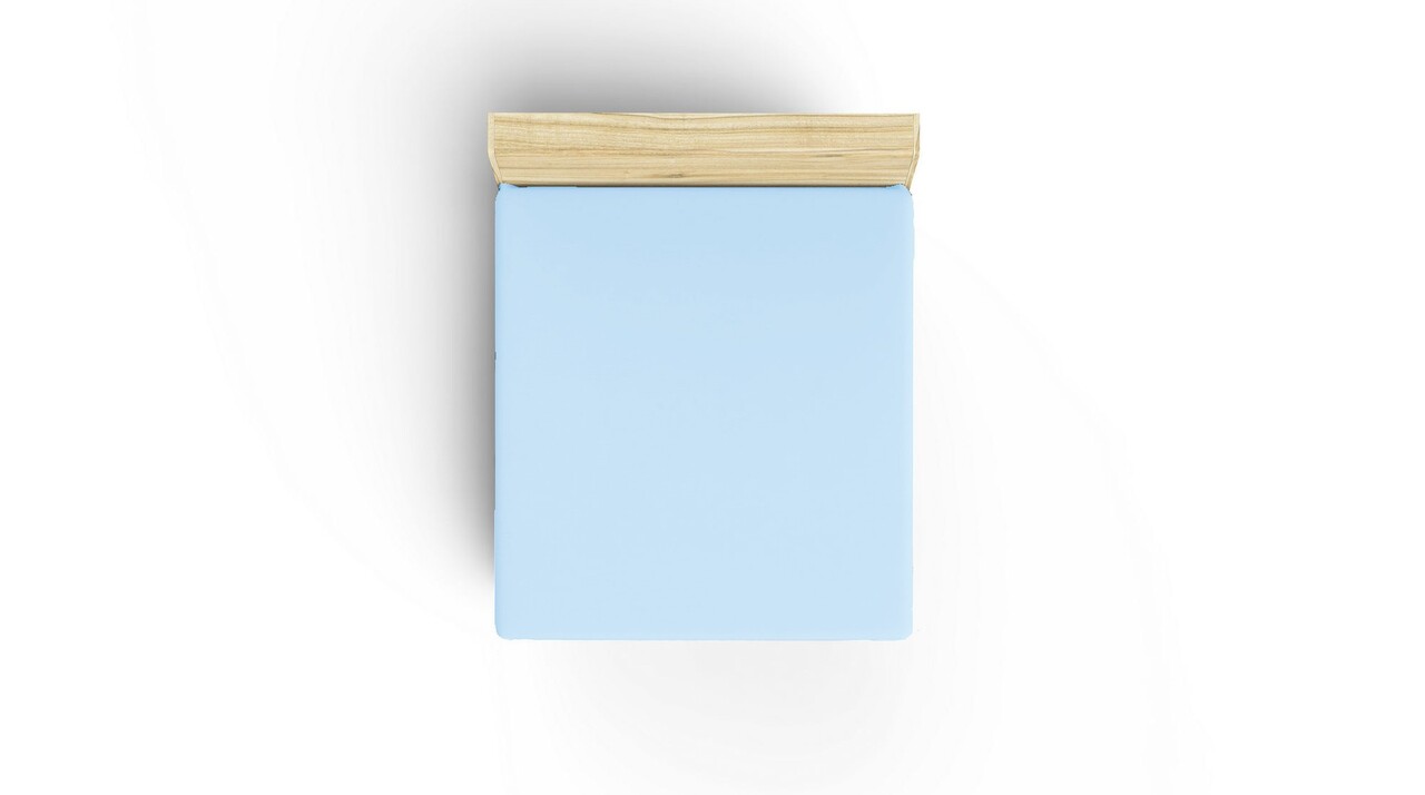 Cearceaf de pat cu elastic Ranforce Queen (DE), L'essentiel Maison, Light Blue, Albastru deschis - imagine 5